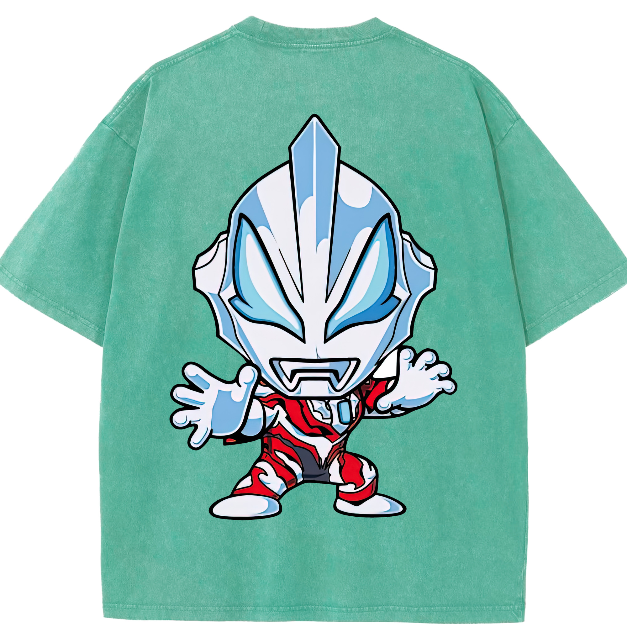（画像用） ウルトラマン Ultraman 綿100% ヴィンテージ風 半袖Tシャツ（背面プリント）